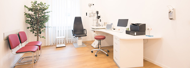 Sprechzimmer Augenarztpraxis Sinsheim