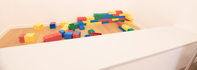 Kinder-freundlicher Wartebereich in Sinsheim